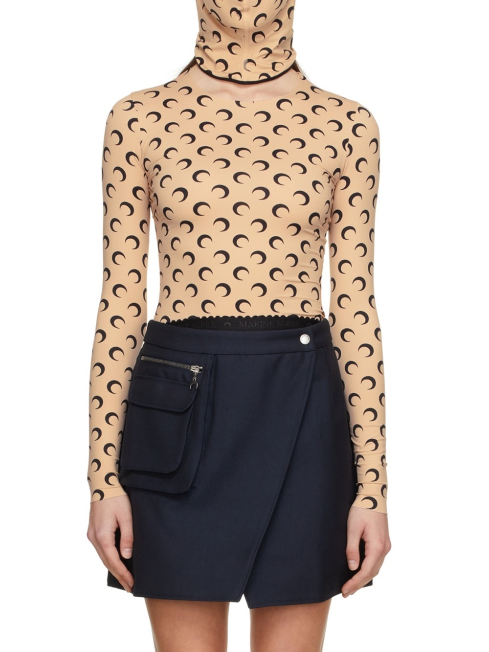 Marine Serre Beige Moon T-Shirt